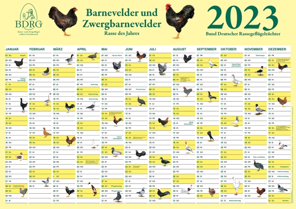 Jahreswandkalender (Großtimer) 2023